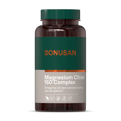 Gratis Verzending: 2x Bonusan Magnesiumcitraat 150 mg Plus 120 tabletten