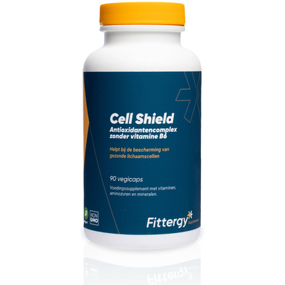 Gratis Verzending: 2x Fittergy Supplements Cell Shield Antioxidantencomplex zonder Vitamine B6 90 capsules