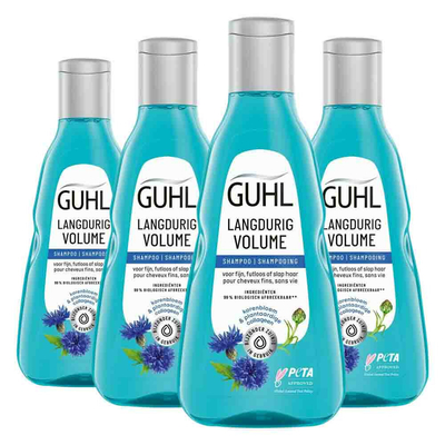4x Guhl Shampoo Langdurig Volume 250 ml