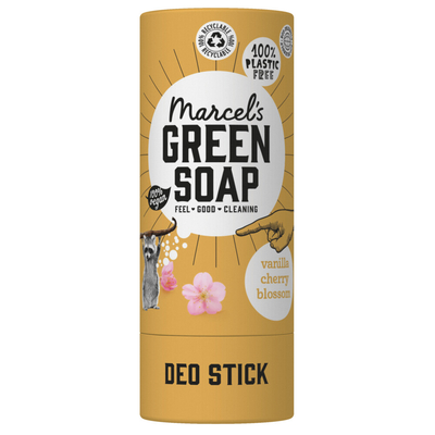 Marcel's Green Soap Deodorant Stick Vanille&Kersenbloesem - 6 x 40 ml