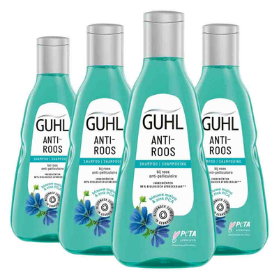 4x Guhl Shampoo Anti Roos 250 ml