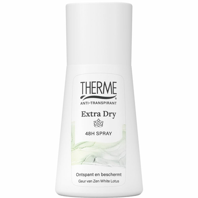 3x Therme Anti-Transpirant Extra Dry Zen White Lotus Spray 75 ml