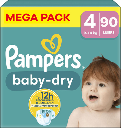 Pampers Baby Dry  luiers maat 4 - 90 stuks