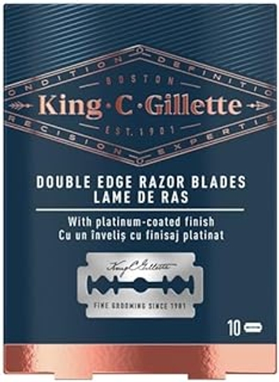 Gillette King C. Gillette Double Edge scheermesjes - 10 stuks