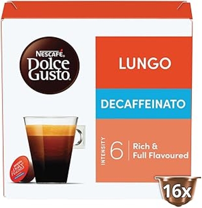 NESCAFÉ Dolce Gusto Decaff Lungo koffiepads, 16 capsules 16 porties