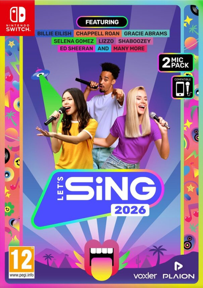Let's Sing 2026 + 2 Microphones Nintendo Switch
