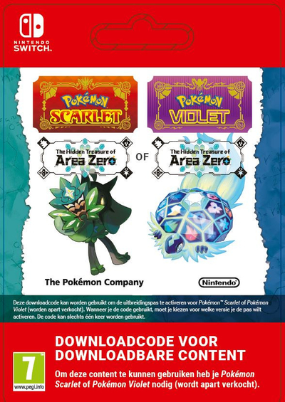 AOC Pokemon Scarlet/Violet Expansion Pass Hidden Treasure of Area Zero DLC (extra content) Nintendo Switch