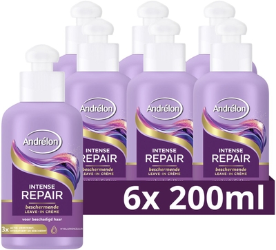Andrélon Intense Repair Leave-in haarcrème - 6 x 200 ml
