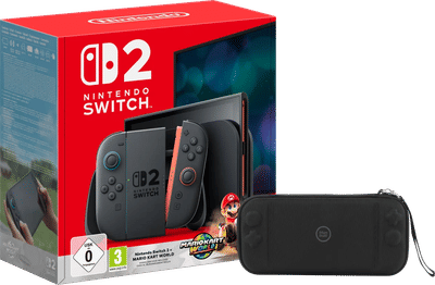 Nintendo Switch 2 + Mario Kart World + BlueBuilt beschermhoes