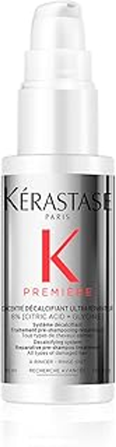 Kérastase Première, Concentré Décalcifiant Ultra-Réparateur, Calciumverwijderende en Herstellende Pre-shampoo, Met Citroenzuur en Glycine, Voor Beschadigd Haar, 45 ml
