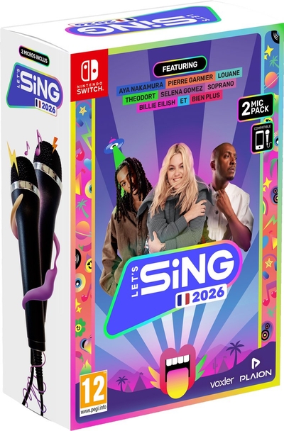 Let's Sing 2026 + 2 Microphones Version Française - Nintendo Switch