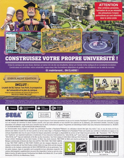 Two Point Campus Enrolment Edition FR PS5