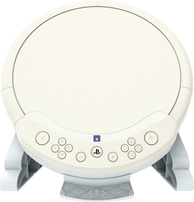 Hori - Taiko No Tatsujin Drum Controller - USB/Analoog/digitaal - PS5/PS4, Windows - Beige/wit