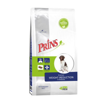 Prins ProCare Pressed Veterinary Diet Weight Reduction & Diabetic hondenvoer 12 kg - hondenbrokken