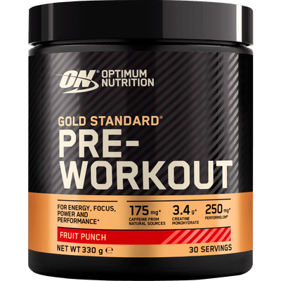 Optimum Nutrition Gold Standard Pre-Workout Fruit Punch - 30 scoops