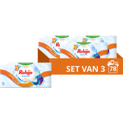 Robijn Stralend wit  wascapsules witte was - 78 wasbeurten
