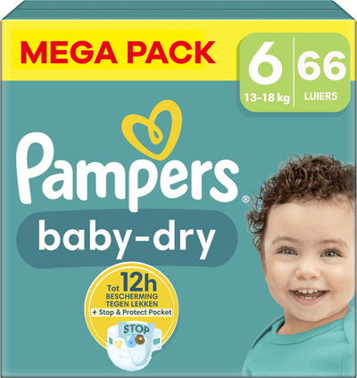 Pampers Baby Dry  luiers maat 6 - 66 stuks