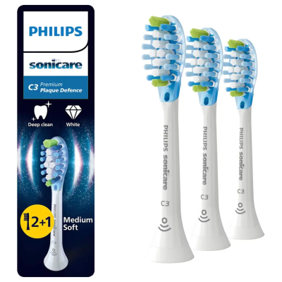 Philips Sonicare C3 Premium Plaque Defense  opzetborstels - 3 stuks