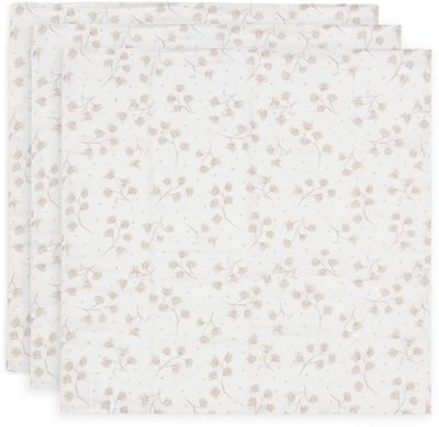 Jollein - Hydrofiele Doek Small - 70x70cm - Leafy Dreams - 3 Stuks