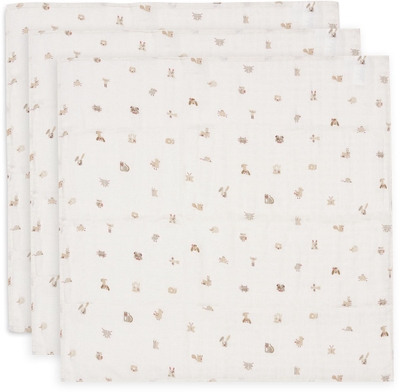 Jollein - Hydrofiele Doek Small - 70x70cm - Animals Friends - 3 Stuks