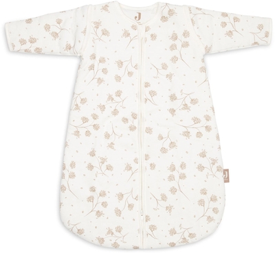 Jollein - Newborn Slaapzak met Afritsbare Mouw Rond - 60cm - Leafy Dreams - Ivory - Zomerslaapzak