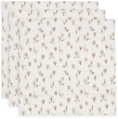 Jollein - Hydrofiele Doek Small - 70x70cm - Tiny Park - 3 Stuks
