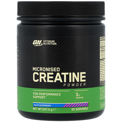 Optimum Nutrition Micronised Creatine Powder Blue Raspberry - 55 scoops