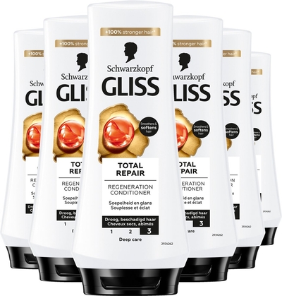 Gliss Kur Total repair Total Repair conditioner - 6 x 200 ml - voordeelverpakking