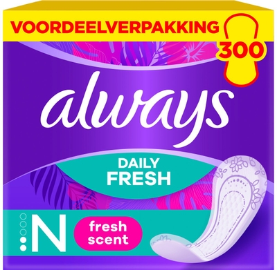 Always Daily Fresh Normal Inlegkruisjes - Met Een Frisse Geur - 10 x 30 Stuks