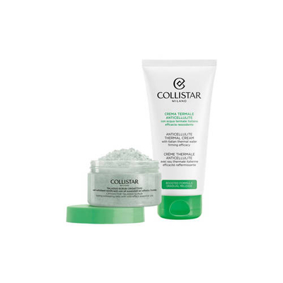 Collistar Set - Anticellulite Thermal Cream 175 ml + Cryo-Active Talasso Scrub 150 g