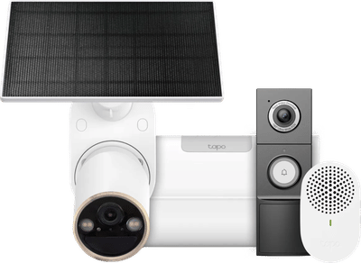TP-Link Tapo C460 Solar Kit + H500 Smart HomeBase + D235 Smart Battery & Wired Doorbell