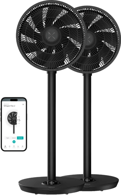 Duux Whisper Flex 2 Duo Pack Zwart