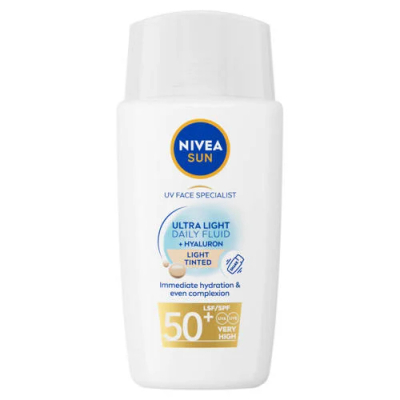 NIVEA SUN UV Face Specialist Ultra Light Daily Fluid Light Tinted - SPF50+ - 40 ml
