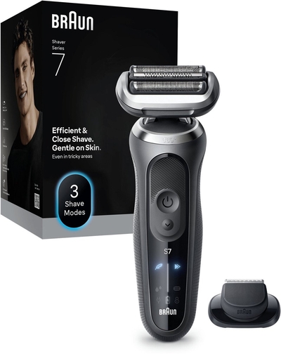 Braun Series 7 Elektrisch Scheerapparaat - +1 Opzetstuk - 72-G1200S - Grijs