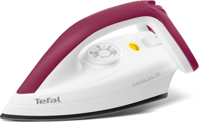 Tefal FS4030 Easygliss Strijkijzer met Durilium-Strijkzool - Droogstrijkijzer - 1200W - Wit/Donkerrood