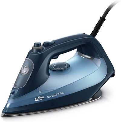 Braun TexStyle 7 Pro SI7160BL strijkijzer Stoomstrijkijzer SteamGlide Advanced 3000 W Zwart