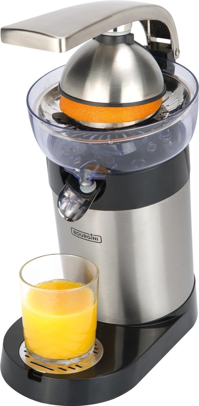 Bourgini Grand Citrus Juicer - Elektrische Citruspers - RVS