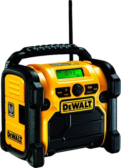 DeWalt TS-MUSIC-DE Draadloze Radio en NetRadio - DAB+/FM Bouwplaatsradio met Accu- en Netvoeding