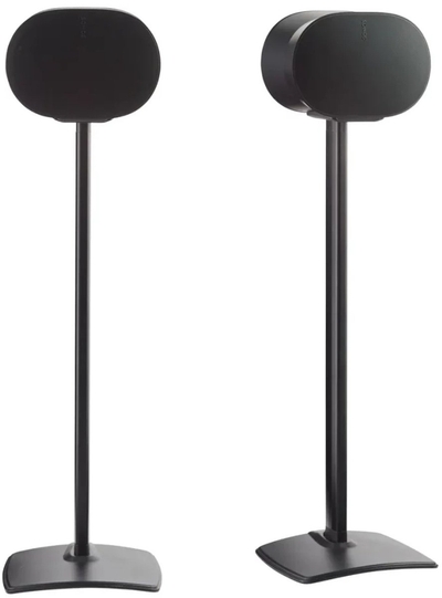 Sanus WSSE32-B2 fixed speaker stand - luidsprekerstandaard - optimale luisterhoogte - kabelbeheer - geschikt voor Sonos ERA 300 - 2 stuks (paar) - Zwart