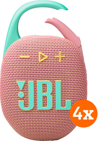 JBL Clip 5 Roze 4-pack
