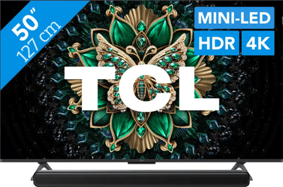 TCL 50" QD Mini-led C61K (2025) + TCL S45H 2.0 Soundbar