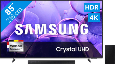 Samsung 85" Crystal UHD U8070F 4K (2025) + Samsung HW-B66CF (2025)