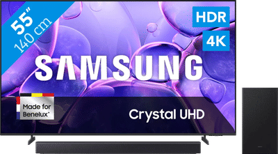 Samsung 55" Crystal UHD U8070F 4K (2025) + Samsung HW-B450F (2025)