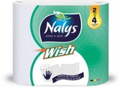 Nalys Wish Keukenpapier dubbelrol - 2 Lagen - 12=24 Rollen