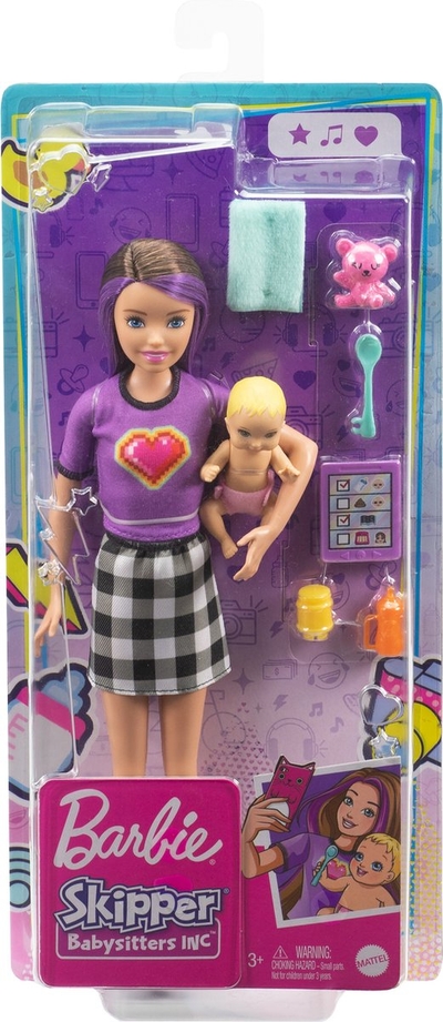 Barbie Skipper Babysitter Speelset - Skipper & Baby