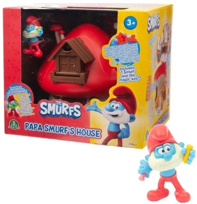 Grote smurf met smurfenhuis - Giochi Prezios speelset