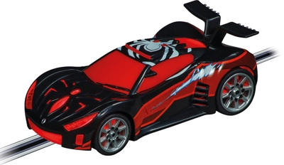 1:43 Carrera GO!!! Spider-Man Speed Shifter - Zwart/Rood Racebaan auto