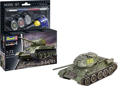 1:72 Revell 63302 T-34/85 Tank - Model Set Plastic Modelbouwpakket