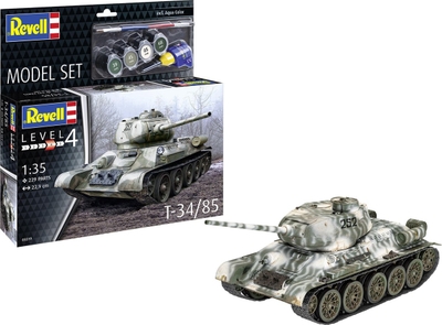 1:35 Revell 63319 T-34/85 Tank - Model Set Plastic Modelbouwpakket