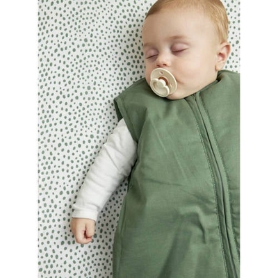 Meyco gevoerde baby slaapzak uni forest green